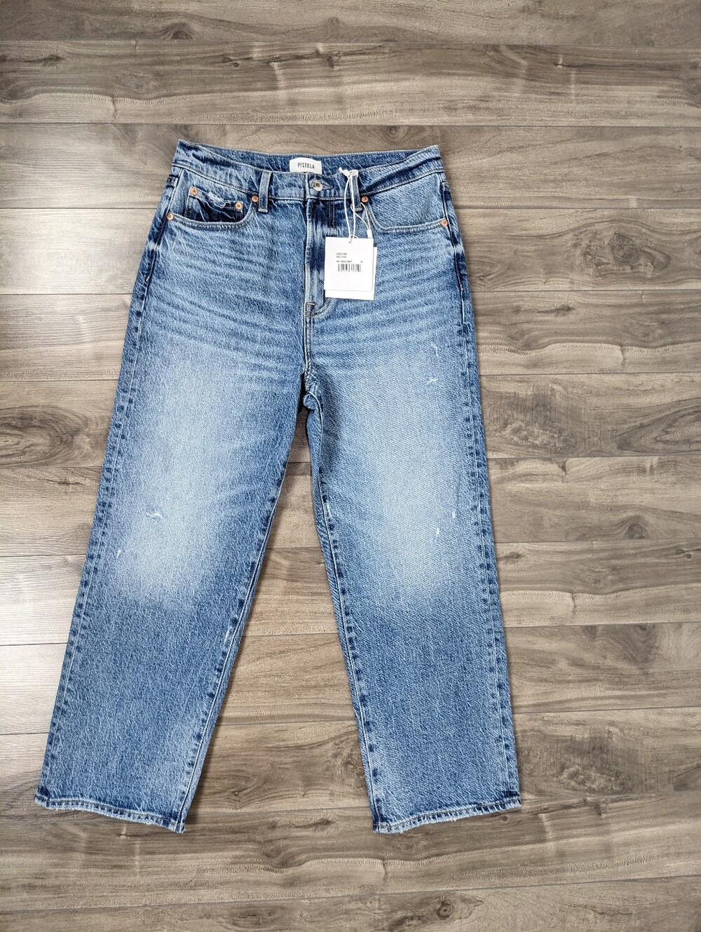 Pistola Women's Cassie Crop Jeans Size 29 Super High Rise Straight